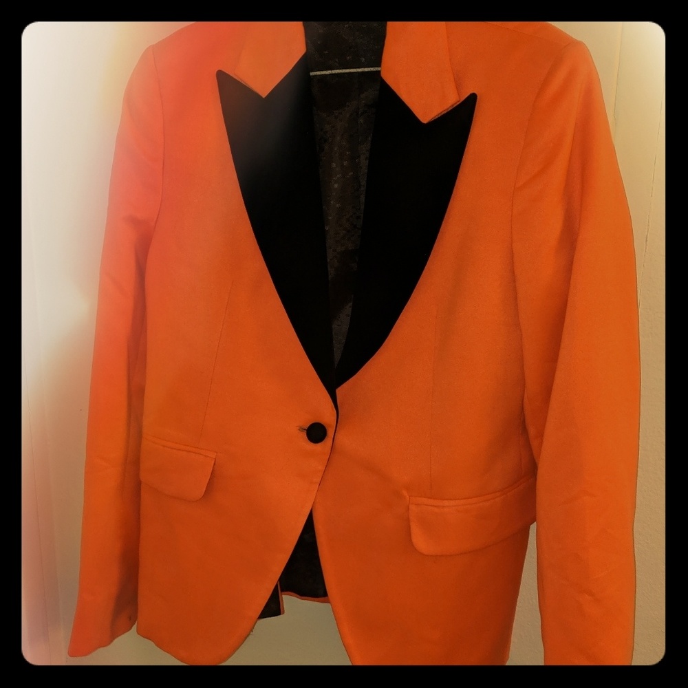 Orange and black Blazer